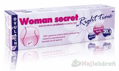 E-shop Woman secret RIGHT TIME ovulačný test 1x20ks