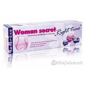 Woman secret RIGHT TIME ovulačný test 1x20ks