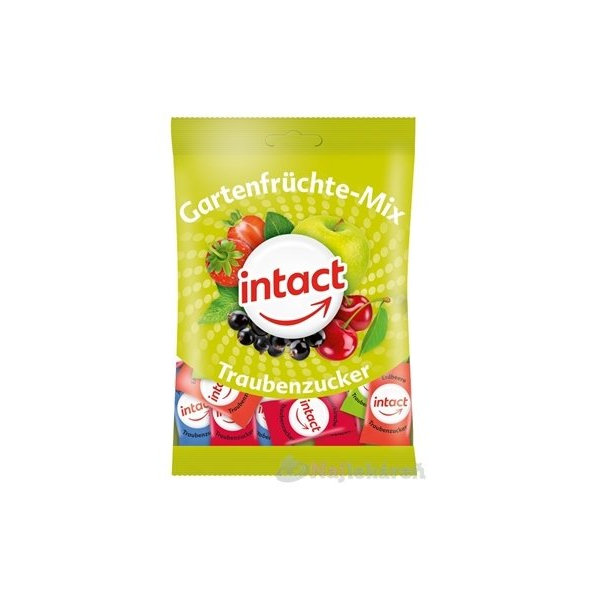INTACT Gartenfrüchte - Mix Hroznový cukor s príchuťou záhradného ovocia, 100g