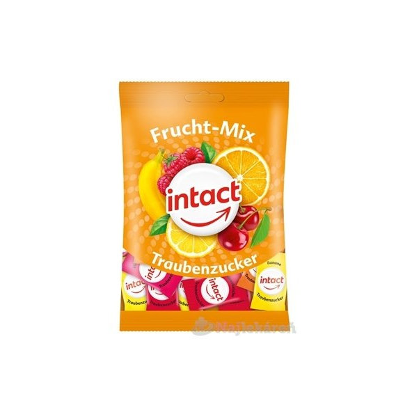INTACT Frucht - Mix Hroznový cukor s príchuťou ovocia 1x100 g