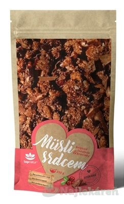 E-shop Topnatur Müsli srdcom Belgická čokoláda & brusnice 350 g