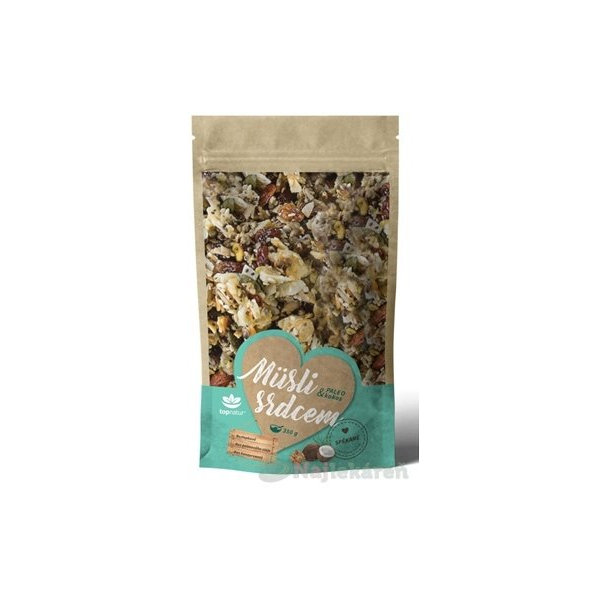Topnatur Müsli srdcom Paleo & kokos bezlepkové 350 g