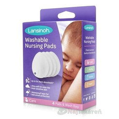LANSINOH Prateľné vložky do podprsenky 4ks
