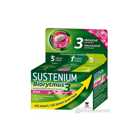 SUSTENIUM Biorytmus 3 multivitamín ŽENA