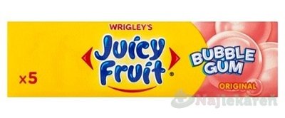 E-shop WRIGLEY`S Juicy Fruit BubbleGum, 5ks