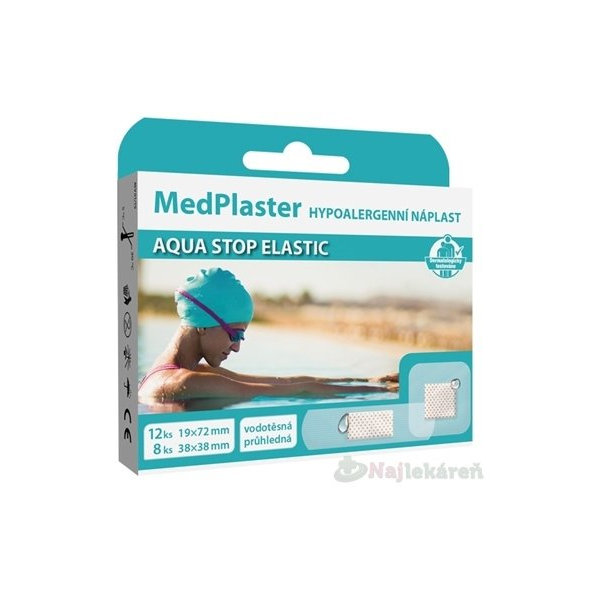 MedPlaster Náplasť AQUA STOP ELASTIC vodeodolná s vankúšikom 20ks
