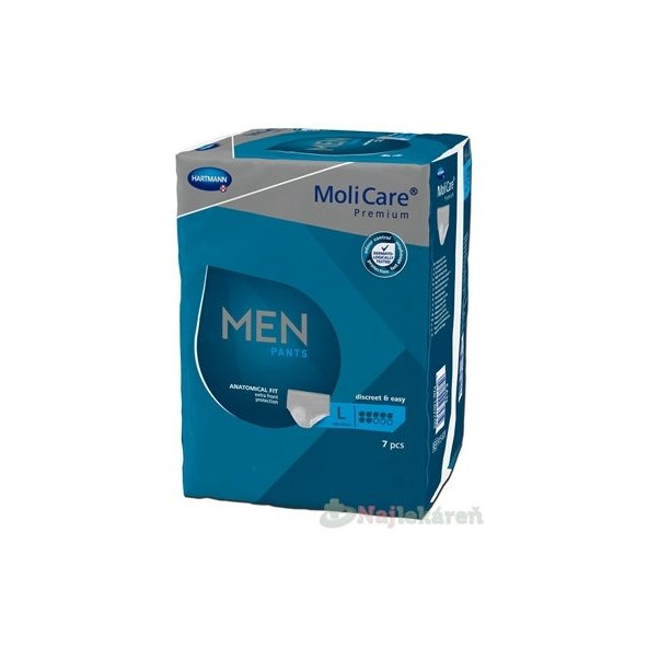 MoliCare Premium MEN PANTS 7 kvapiek L inkontinenčné naťahovacie nohavičky 7ks