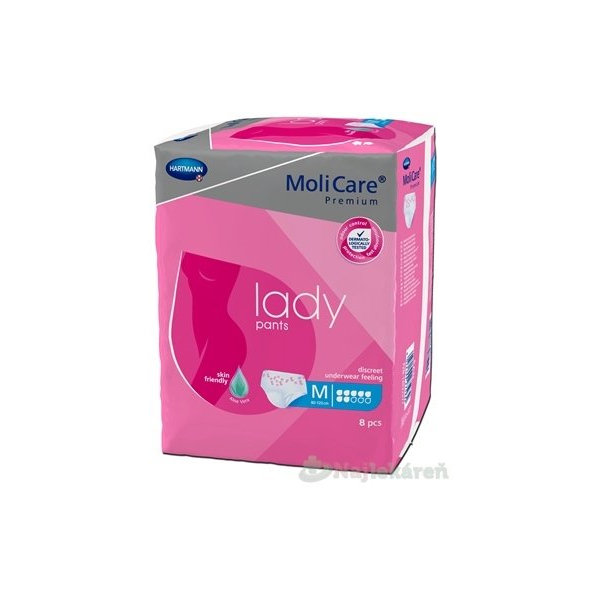 MoliCare Premium lady pants 7 kvapiek M inkontinenčné nohavičky 8ks