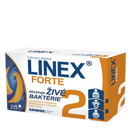 LINEX forte, probiotikum a prebiotikum, 28 cps
