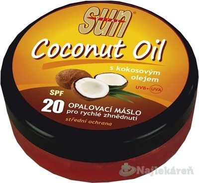 E-shop SUN COCONUT OIL opaľovacie MASLO SPF 20 200ml