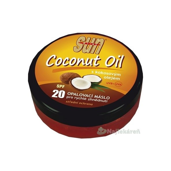 SUN COCONUT OIL opaľovacie MASLO SPF 20 200ml