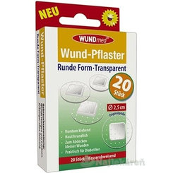 WUNDmed Kruhová náplasť Transparentná (priemer 2,5cm) 10ks