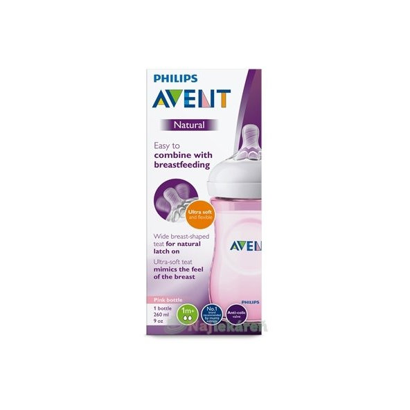 AVENT FĽAŠA Natural PP 260 ml