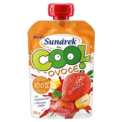 SUNAR COOL ovocie Banán, Jahoda, Jablko 12m+ 120g