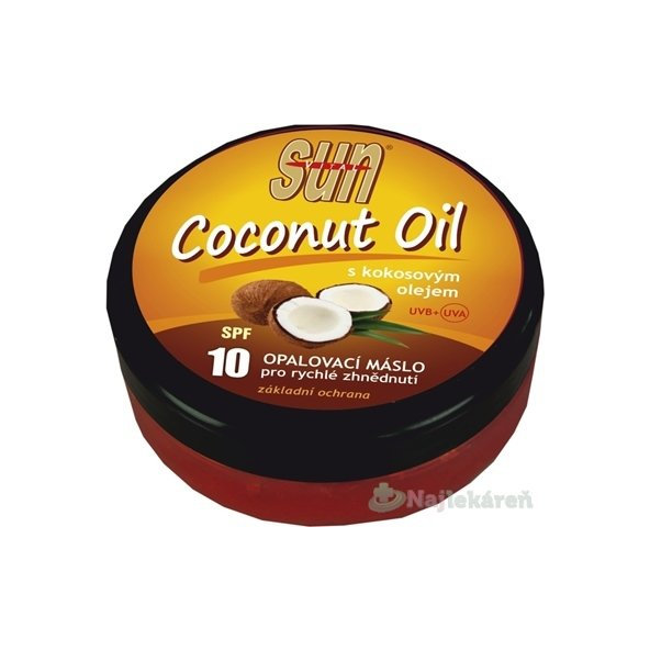 SUN COCONUT OIL opaľovacie MASLO SPF 10 200ml