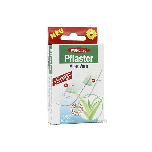 WUNDmed Aloe Vera náplasť (2 veľkosti) 10ks