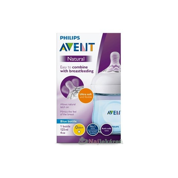 AVENT FĽAŠA Natural PP  univerzálna dojčenecká125 ml