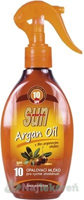 E-shop SUN ARGAN OIL opaľovacie MLIEKO SPF 10 200ml
