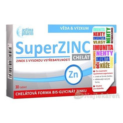 Astina SuperZINC CHELÁT 30 tabliet