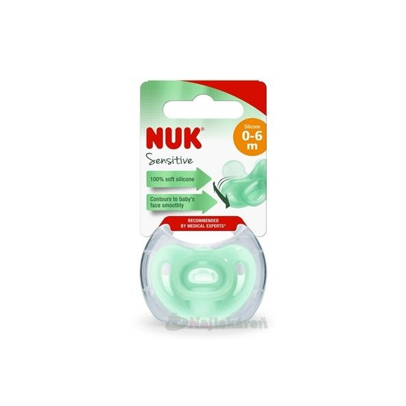 NUK utišujúci cumlík SENSITIVE (0-6m) BOX