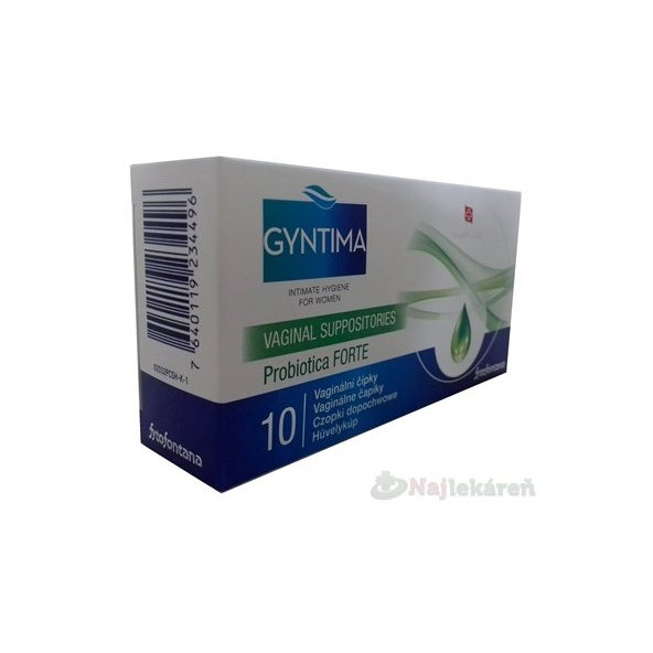 Fytofontana GYNTIMA Probiotica FORTE vaginálne čapíky 10ks