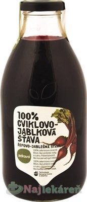 E-shop Zdravo 100% CVIKLOVO-JABLKOVÁ ŠŤAVA 0,75 l