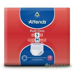 ATTENDS Pull-Ons 5 M elastické inkontinenčné nohavičky, savosť 2099ml, obvod bokov 80-110cm, 18ks