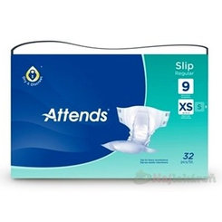 ATTENDS Slip Regular 9 XS plienkové nohavičky, savosť 1699ml, obvod bokov 40-70cm, 32ks