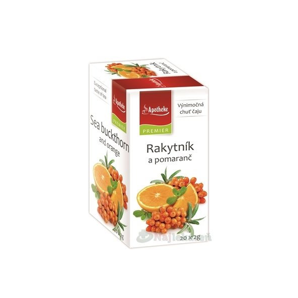 APOTHEKE PREMIER Rakytník a pomaranč,  20x2g