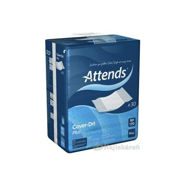 ATTENDS Cover-Dri Plus podložka inkontinenčná, savosť 1935ml, veľkosť 80x170cm, 30ks