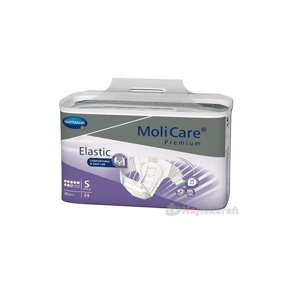MoliCare Premium Elastic 8 kvapiek S plienkové nohavičky zalepovacie 26ks