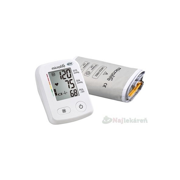 MICROLIFE TLAKOMER DIG. BP A2 CLASSIC ACCURATE automatický na rameno s adaptérom 1 set