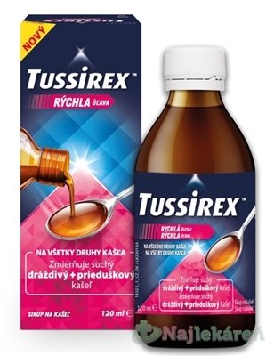 E-shop TUSSIREX sirup na kašeľ 120 ml