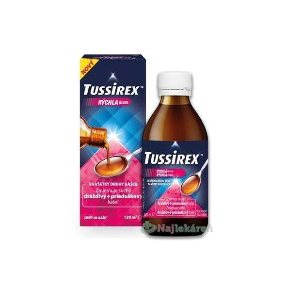 TUSSIREX sirup na kašeľ 120 ml