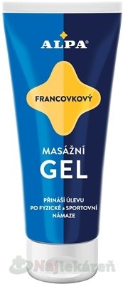 E-shop ALPA GÉL FRANCOVKOVÝ, na masáže, 100 ml
