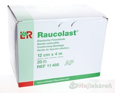 E-shop RAUCOLAST 12cmx4m obväz elastický fixačný, voľne v škatuli 20ks