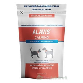 ALAVIS CALMING mäkké tablety na upokojenie pre psy a mačky 30tbl