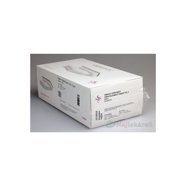 FAGRON CapsiCards žel. kapsule vel´. 2 transparentné 1200 ks kartón