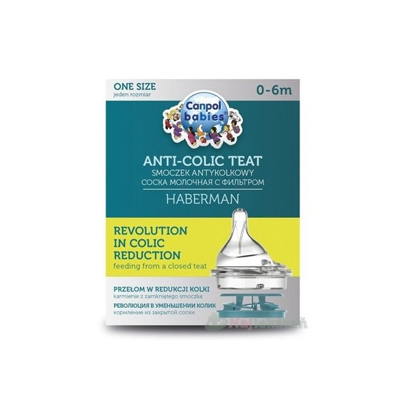 Canpol Babies antikolikový cumlík na fľašu HABERMAN