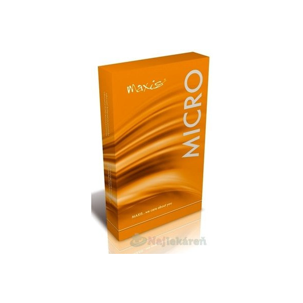 MAXIS MICRO STEHENNÉ PANČUCHY NEKĹZAVÉ veľkosť 5,normálne, bez špice, s lemom, bronz 1pár