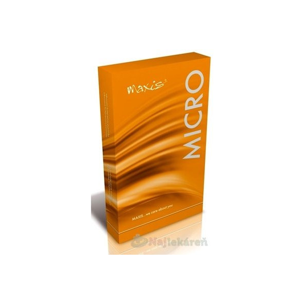 MAXIS MICRO STEHENNÉ PANČUCHY NEKĹZAVÉ veľkosť 4, normálne, bez špice, s lemom, bronz 1pár