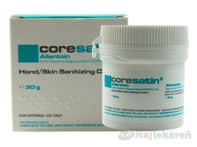 E-shop Coresatin Allantoin krém na dezinfekciu kože a rúk 30g