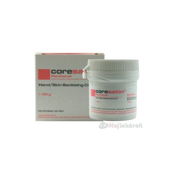 Coresatin Panthenol krém na dezinfekciu kože a rúk 30g