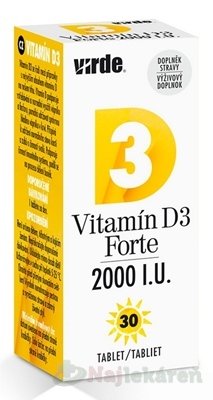 E-shop VIRDE Vitamín D3 Forte 2000 I.U.
