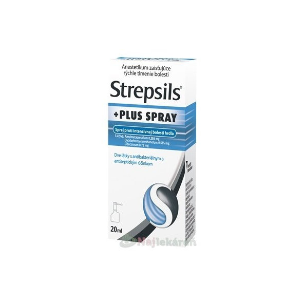Strepsils PLUS SPRAY na bolesť hrdla 20 ml