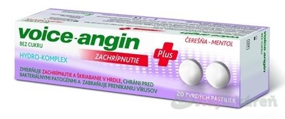 E-shop Voice-angin tvrdé pastilky bez cukru, čerešňa-mentol 20 ks