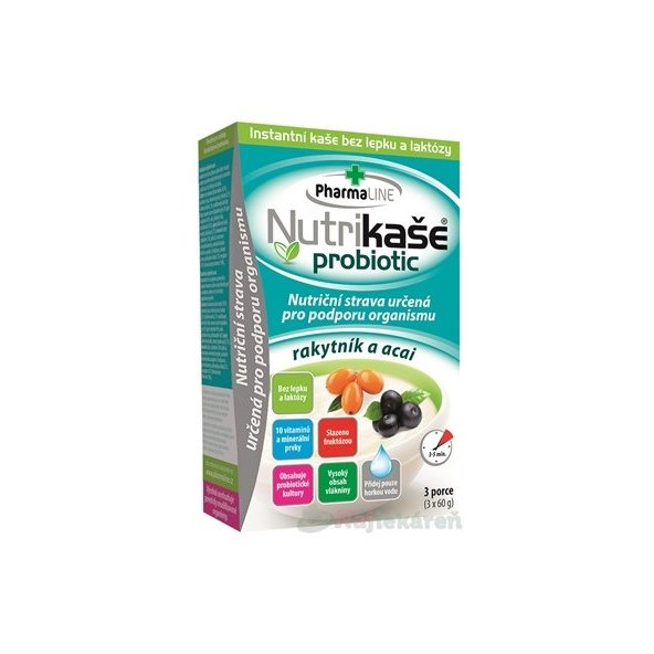 Nutrikaša probiotic - rakytník a acai 3x60 g