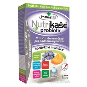 Nutrikaša probiotic - čučoriedka a marhuľa 3x60 g