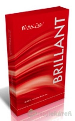 MAXIS BRILLANT STEHENNÉ PANČUCHY NEKĹZAVÉ veľkosť 4,normálne, bez špice, s lemom, bronz 1pár