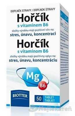 E-shop Biotter Horčík s vitamínom B6